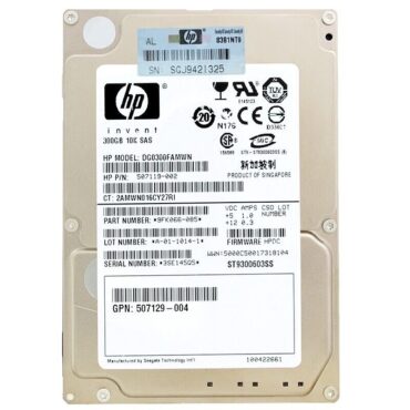 Festplatte HP DG0300FAMWN 300GB 10 000 Rpm Sas II 2,5 Zoll 507119-002