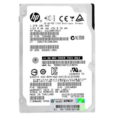 Festplatte HP EG1200FNDJT 1.2TB SAS II 10 000Rpm 726480-001