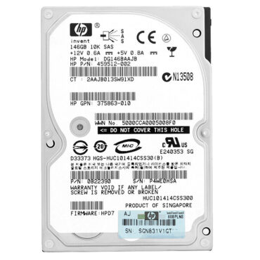 HP 146 Gb DG146BAAJB  16Mb Cache 10 000 Rpm SAS 2.5'' 459512-002