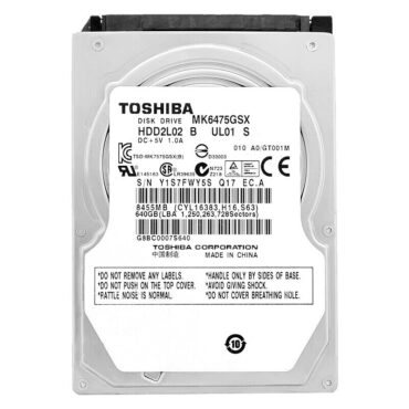 Festplatte Toshiba 640Gb MK6475GSX 8Mb Cache 5400Rpm Sata II 2,5" Zoll