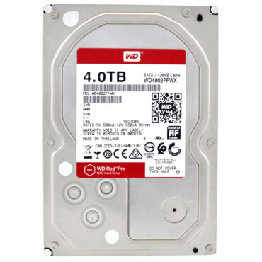 Western Digital Red Pro 4TB WD4002FFWX 7200 RPM 128MB 3,5''