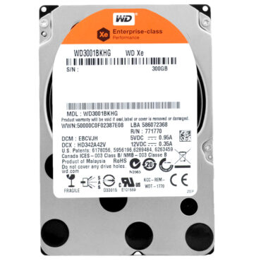 WD 300Gb WD3001BKHG 32Mb Cache 10 000 Rpm Sas II 2,5'' Zoll XE Enterprise