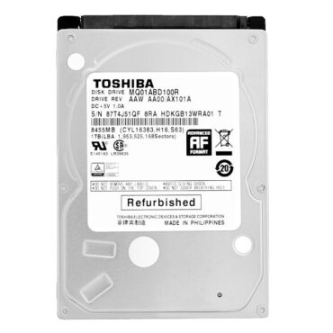 Festplatte Toshiba 1TB MQ01ABD100R AAW AA00/AX101A 8Mb Cache 5400Rpm Sata 2,5"