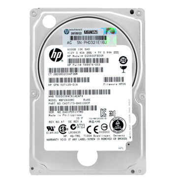 Festplatte HP EG0600FBDSR 600Gb 10000Rpm Sas II 2.5'' Zoll 599476-003