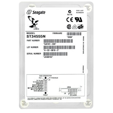 Festplatte Seagate ST34555N 4 GB 512 KB Cache 7200 RPM Ultra SCSI 3,5''