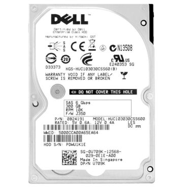 Festplatte Dell 0U709K 300Gb Sas 10000Rpm 2.5" Zoll HUC103030CSS60