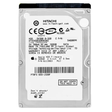 Hitachi HTS545032B9A302 320GB 8Mb Cache 5400Rpm Sata II 2,5" TRAVELSTAR 5K500.B