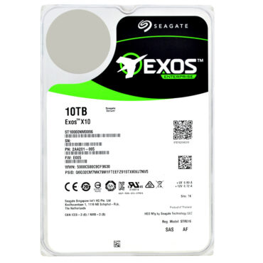 Seagate ST10000NM0096 10TB 7200Rpm 256Mb Cache Sas III 3,5" Zoll Exos