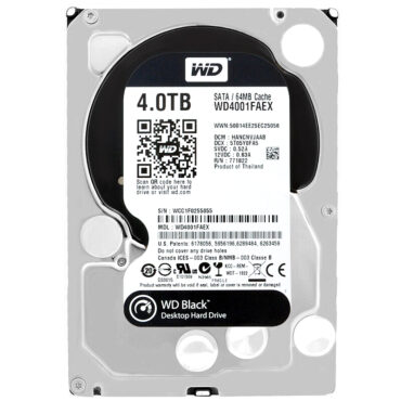 Western Digital Black 4TB WD4001FAEX 7200RPM 64MB Sata III 3,5 zoll