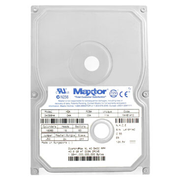 Maxtor 34098H4 DiamondMax VL 40 40.9GB 5400RPM Ata 3.5" Zoll