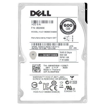 Festplatte Dell HUC106060CSS600 600GB 10000RPM SAS II 2.5'' 08WP8W