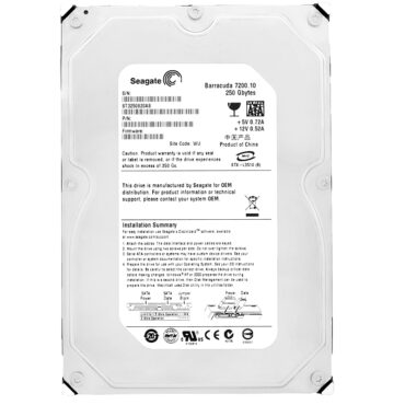 Festplatte Seagate 250Gb ST3250820AS 8MB Cache 7200Rpm Sata II 3,5''