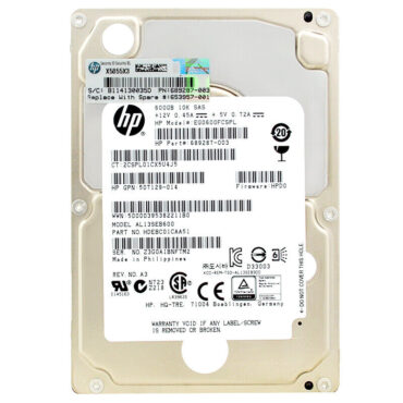 Festplatte HP EG0600FCSPL 600Gb 10 000Rpm Sas II 2.5'' Zoll 689287-003