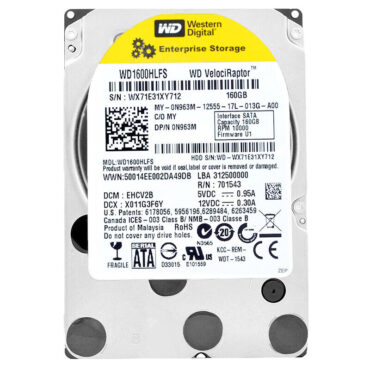 Festplatte Dell 160Gb WD1600HLFS 16Mb Cache 10 000Rpm Sata II 2,5" Zoll 0N963M