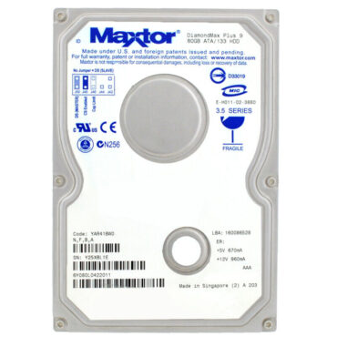 Maxtor DiamondMax Plus 9 80GB Intern 7200Rpm 2MB ULTRA ATA 3,5'' Zoll YAR41BW0