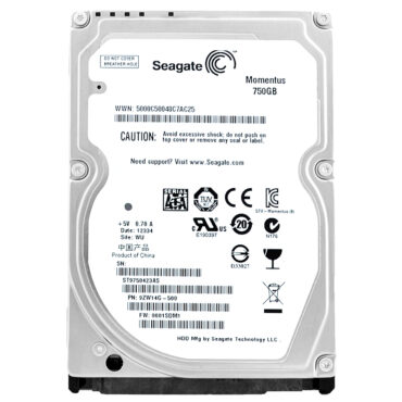 Festplatte Seagate ST9750423AS 750GB 16MB Cache 5400Rpm Sata II 2,5" Zoll