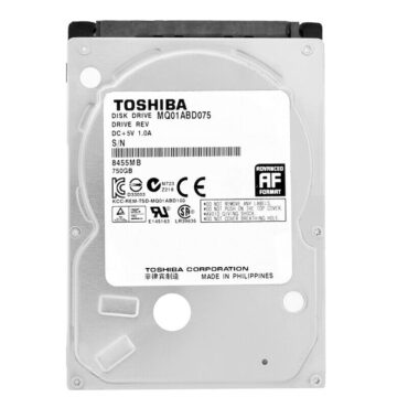 Festplatte Toshiba MQ01ABD075 750GB 5400 RPM 8MB SATA II 2,5" Zoll