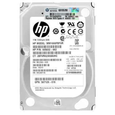 Festplatte HP MM1000FBFVR 1TB SAS II 7200 RPM 2.5'' Zoll 605832-002