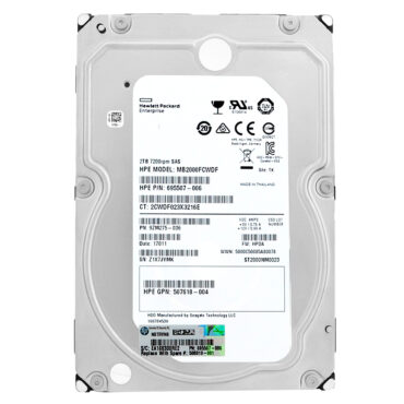 Festplatte HP MB2000FCWDF 2TB Sas II 7200Rpm 3.5'' 695507-006