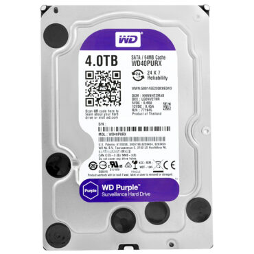 Western Digital Purple 4TB WD40PURX 64MB SATA III 5400Rpm 3,5" Zoll