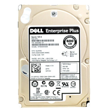 Festplatte Dell 00FK3C 600GB 64Mb Cache 10 000Rpm Sas II 2,5'' Zoll ST600MM0006