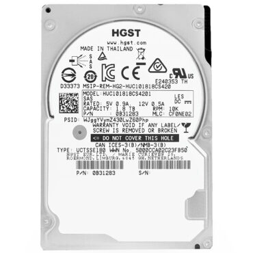 Festplatte HGST HUC101818CS4201 1.8TB Sas III 10 000Rpm 128Mb Cache 2.5" Zoll