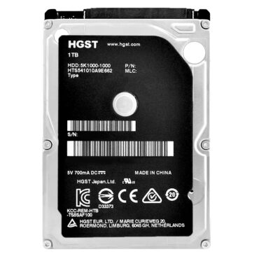 Festplatte HGST 1Tb HTS541010A9E662 8Mb Cache 5400Rpm Sata III 2,5"