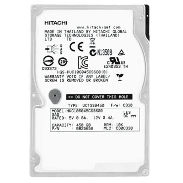 Hitachi HGST C10K600 450GB HUC106045CSS600 SAS II 64Mb 10K 2,5″ Zoll