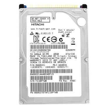 Festplatte HGST HEJ421040G9AT00 40Gb 2,5" 6,4cm 4260Rpm IDE P-ATA