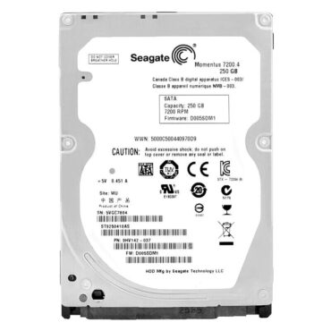 Festplatte Seagate 250Gb ST9250410AS 16Mb Cache 7200Rpm Sata2 2,5" Zoll