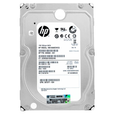 HP 1TB MB1000ECWCQ 7200Rpm SATA III 128Mb Cache 3.5" Zoll 695502-001