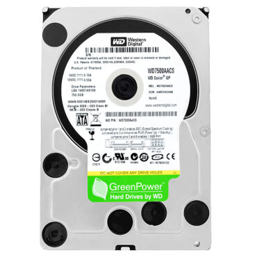 Festplatte Western Digital 750GB WD7500AACS 16Mb Cache 7200Rpm Sata II 3,5" Zoll