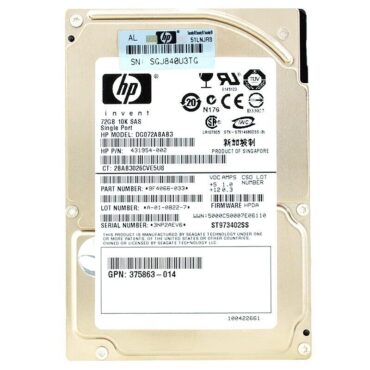 Festplatte HP DG072ABAB3 72 GB SAS 2.5" Zoll 431954-002