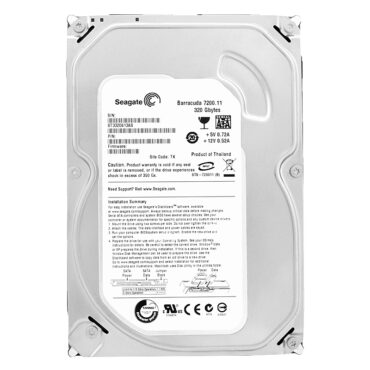 Festplatte Seagate 320Gb ST3320613AS 16MB Cache 7200Rpm SATA II 3,5''