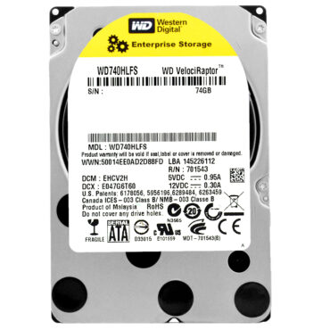 Festplatte WD 74GB WD740HLFS 16Mb Cache 10000Rpm Sata II 2,5'' Zoll