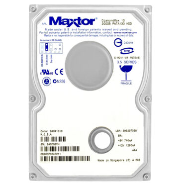 Festplatte Maxtor 6B200P0 DiamondMax 10 200GB 7200RPM Pata 133 3.5" Zoll