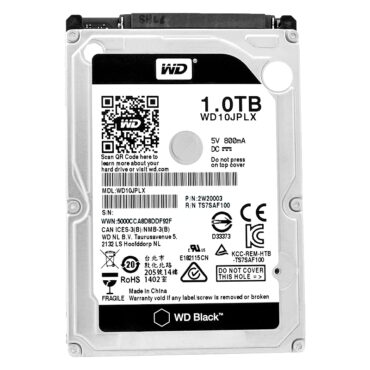 Festplatte Western Digital 1TB WD10JPLX 32MB Cache 7200Rpm SATA III 2,5'' Zoll