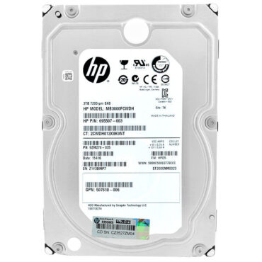 Festplatte HP MB3000FCWDH 3TB Sas II 7200Rpm 3.5'' Zoll 695507-003