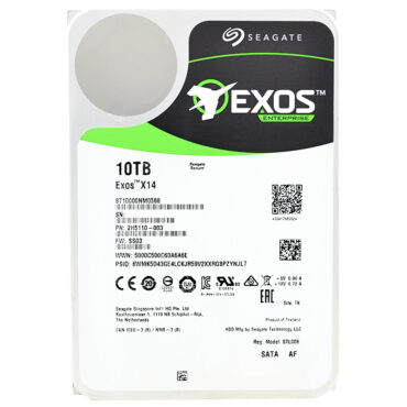 Seagate ST10000NM0568 10TB 7200Rpm 256Mb Cache Sata III 3,5" Zoll Exos