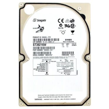 Festplatte Seagate ST39216W 9GB 7200Rpm SCSI 68-PIN 9N3005-001 3.5"