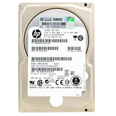 Festplatte HP EG0300FBDSP 300GB Sas II 10 000 RPM 2.5'' Zoll 599476-001