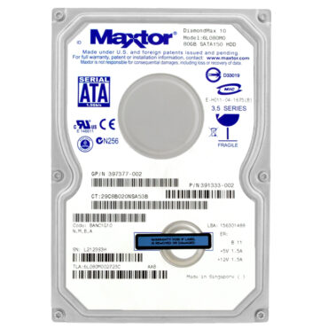 Festplatte Maxtor 80GB 6L080M0 DiamondMax 10 7200RPM Sata 3,5" Zoll