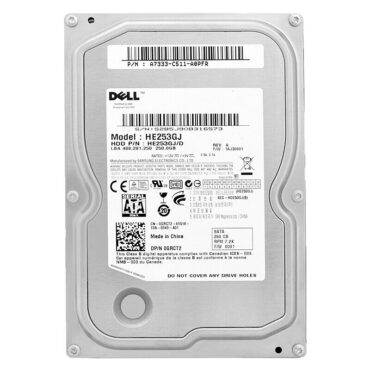 Festplatte Dell 250GB HE253GJ 16MB Cache 7200Rpm Sata II 3,5" Zoll 0GRCT2