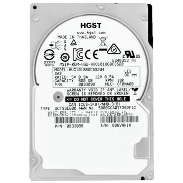 Festplatte HGST HUC101860CSS204 600GB Sas III 10 000Rpm 128Mb Cache 2.5" Zoll