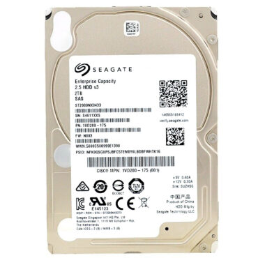 Festplatte Seagate ST2000NX0433 2Tb 7200Rpm 128Mb Cache Sas III 2.5" Zoll