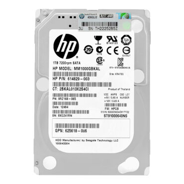 Festplatte HP MM1000GBKAL 1 TB 64Mb Cache 7200Rpm SATA III 2,5" 614829-003