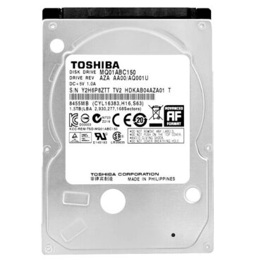 Festplatte Toshiba 1.5Tb MQ01ABC150 8Mb Cache 5400Rpm Sata II 2,5" Zoll