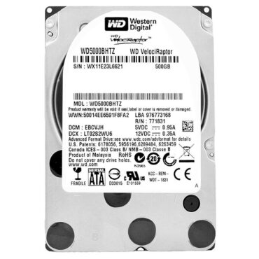 Festplatte WD WD5000BHTZ 500GB 64Mb 10 000Rpm SATA III 2.5'' Zoll VELOCIRAPTOR