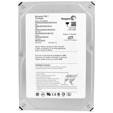 Festplatte SEAGATE ST3120026AS 120GB 7200 RPM 8MB SATA 3,5"