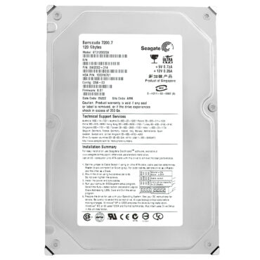 Festplatte Seagate ST3120022A 120GB 7200Rpm 2MB ATA-100 3,5'' Zoll